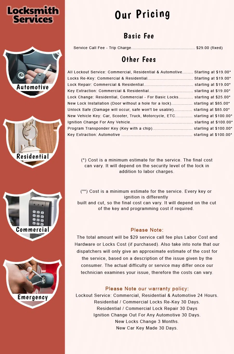 Colorado Springs General Locksmith Colorado Springs, CO 719-581-3015